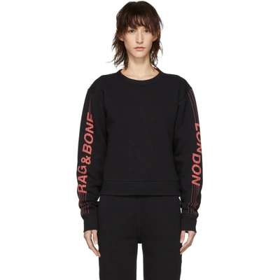 Shop Rag & Bone Rag And Bone Black London Sweatshirt In 001 Black