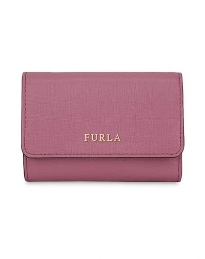 Shop Furla Wallet In Mauve