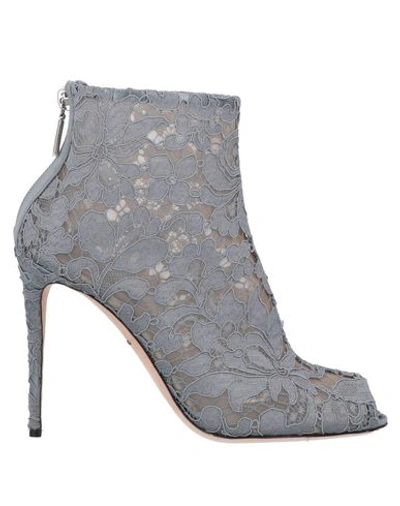 Shop Dolce & Gabbana Ankle Boot In Grey