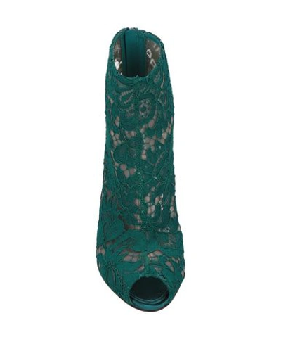 Shop Dolce & Gabbana Ankle Boot In Deep Jade