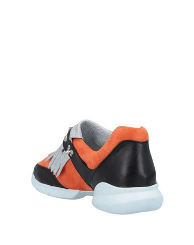 Shop Alberto Guardiani Sneakers In Orange