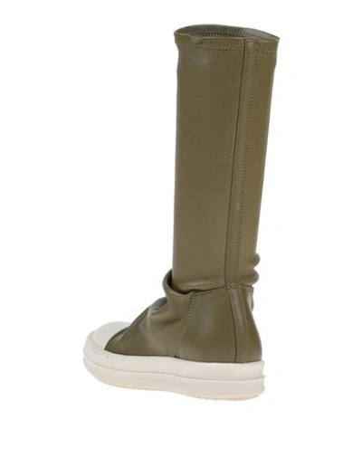 Shop Rick Owens Boots In Military Green