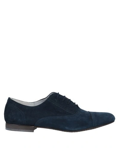 Shop Anderson Laced Shoes In Dark Blue