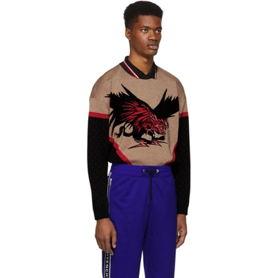 Shop Givenchy Multicolor Oversized Monster Sweater