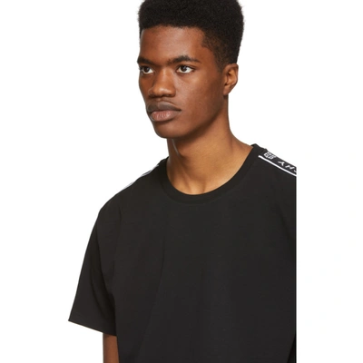 Shop Givenchy Black 4g Webbing T-shirt In 001 Black