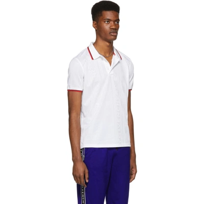 Shop Givenchy White 4g Polo Shirt In 100 White