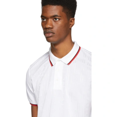 Shop Givenchy White 4g Polo Shirt In 100 White