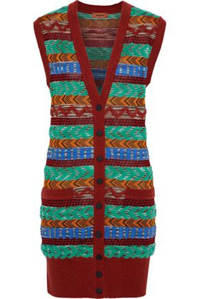 Shop Missoni Woman Crochet-knit Vest Multicolor