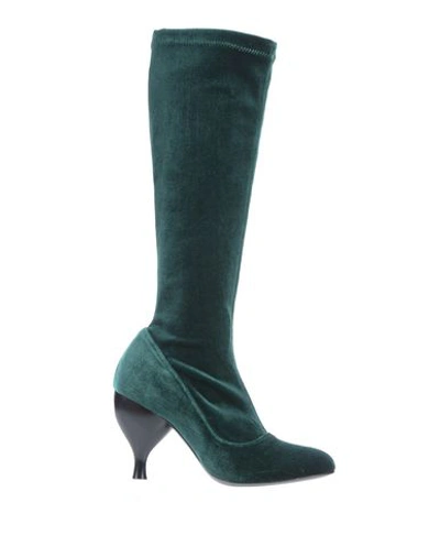 Shop Tipe E Tacchi Boots In Dark Green