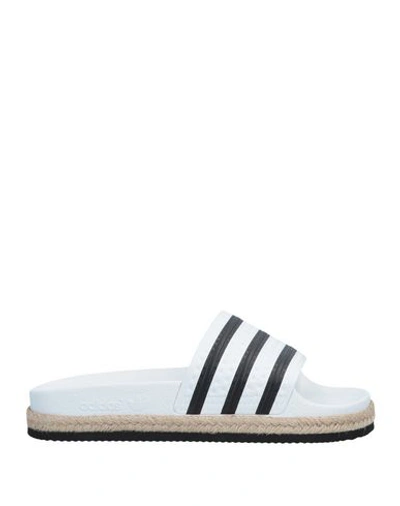 Shop Adidas Originals Sandals In White