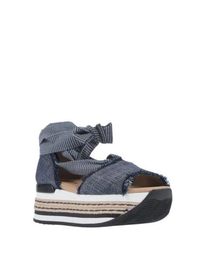 Hogan Sandals In Blue