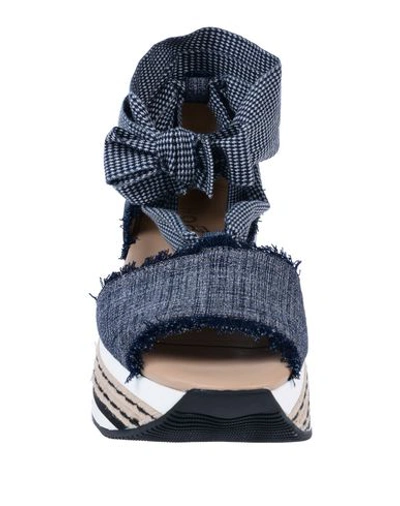 Hogan Sandals In Blue