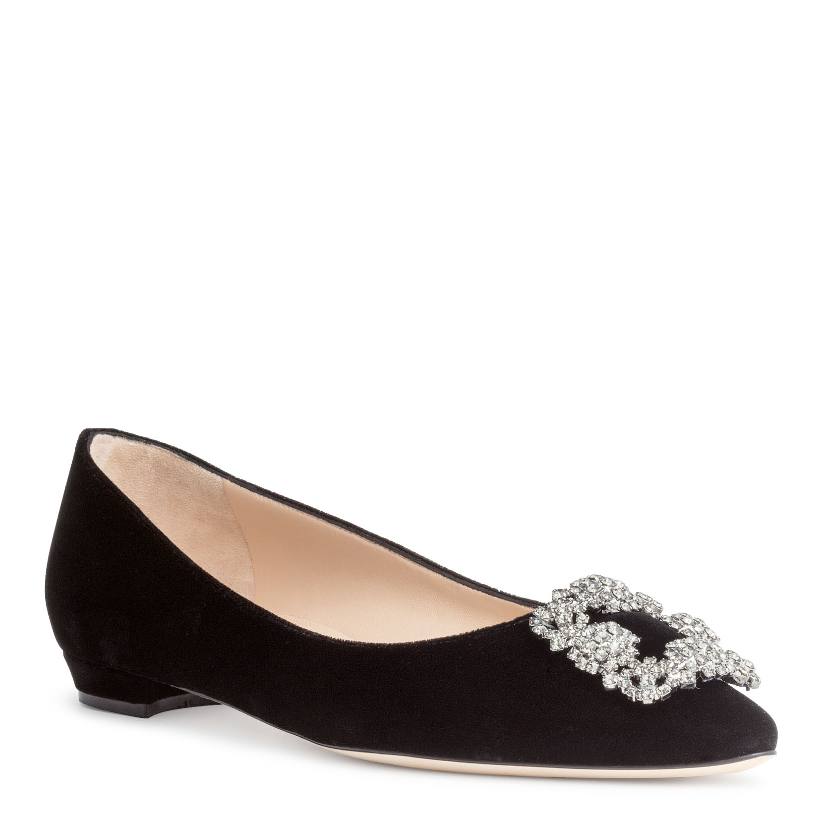 manolo blahnik flats black