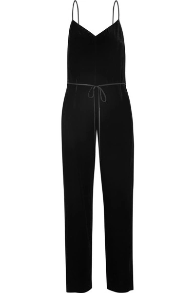 Shop Rag & Bone Jamie Velvet Jumpsuit In Black
