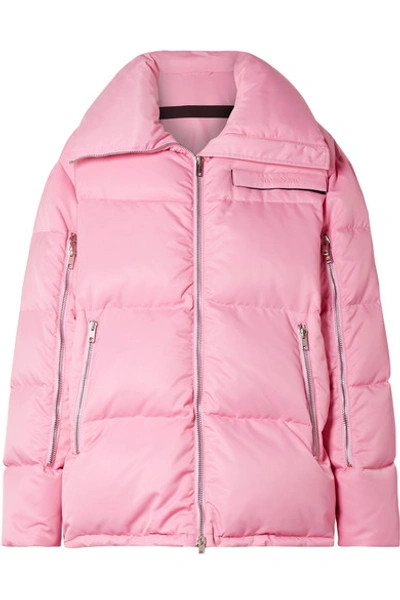 Shop Calvin Klein 205w39nyc Oversized Quilted Shell Coat In Baby Pink