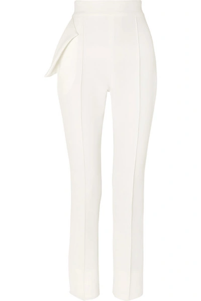 Shop Maticevski Toreador Crepe Tapered Pants In White
