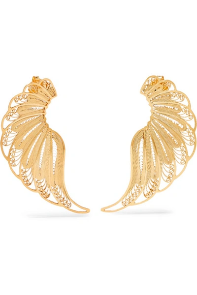 Shop Mallarino Violetta Gold Vermeil Earrings