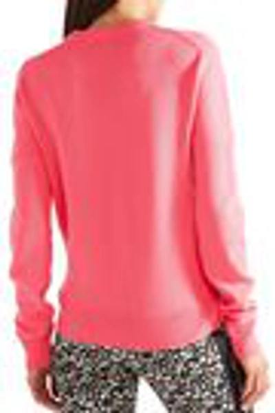 Shop Calvin Klein 205w39nyc Woman Flocked Cashmere Sweater Pink