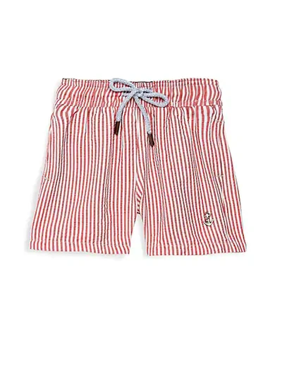 Shop Retromarine Boy's Hybrid Striped Swim Shorts