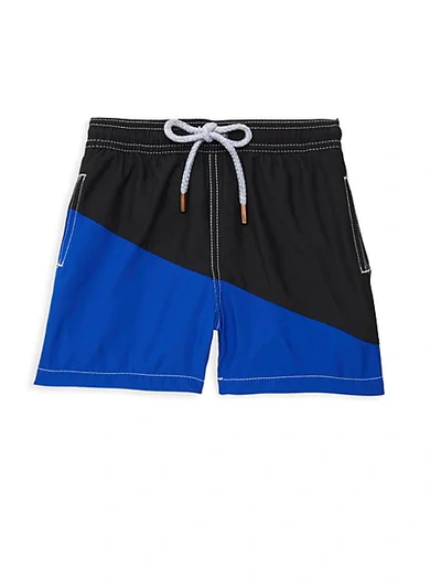 Shop Retromarine Boy's Diagonal Block Swim Shorts