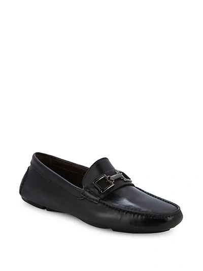 Shop Bruno Magli Neo Leather Buckle Driving Loafers