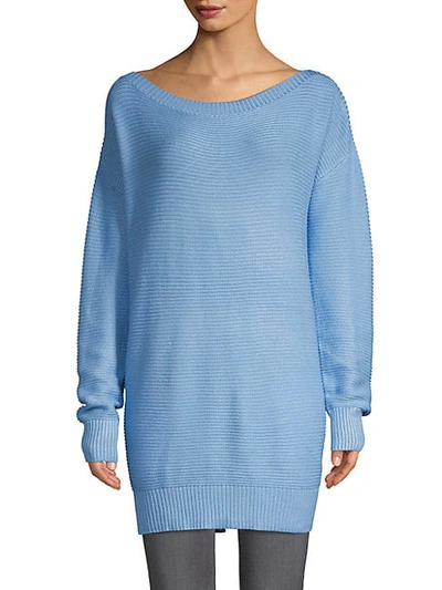 Shop John & Jenn Textured Off-the-shoulder Sweater Dress