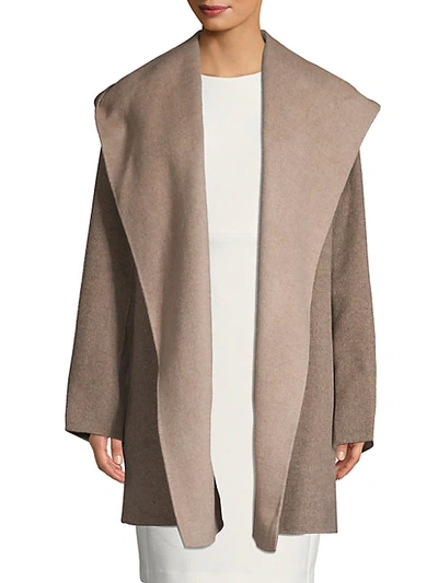 Shop Vince Wool-blend Hooded Coat