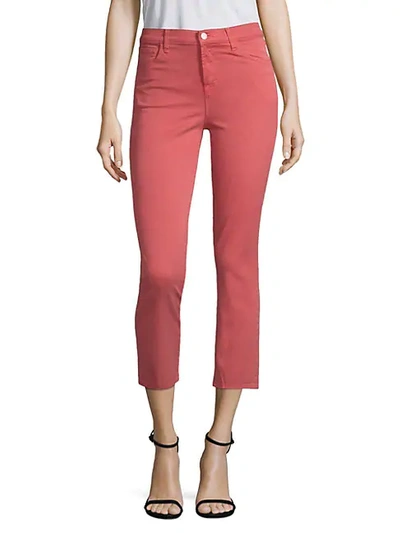 Shop J Brand Ruby High-rise Crop Twill Skinny Jeans
