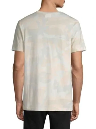 Shop Wesc Maxwell Camouflage Cotton T-shirt In Grey Woodland