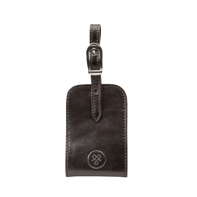 Shop Maxwell Scott Bags Luxury Black Leather Id Luggage Tag