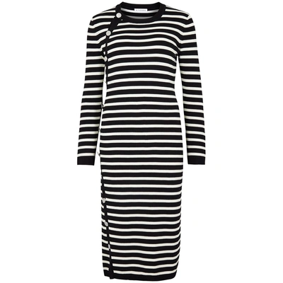 Shop Altuzarra Jefferson Striped Knitted Midi Dress