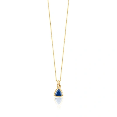 Shop Edge Of Ember Blue Sapphire Charm Necklace