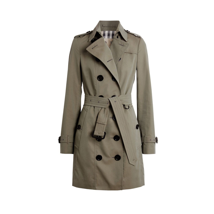 Cotton Gabardine Trench Coat 