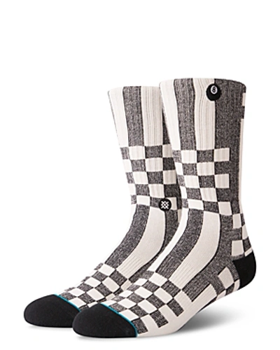 Shop Stance Oso Checkered Socks In Black