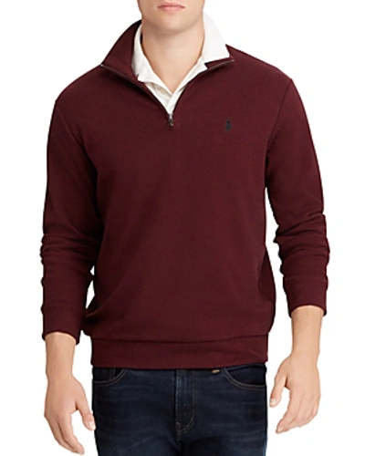 Polo Ralph Lauren Double-knit Half-zip Pullover Sweater In Red | ModeSens