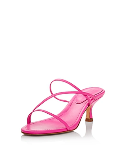 Shop Schutz Women's Evenise Neon Kitten Heel Sandals In Neon Pink