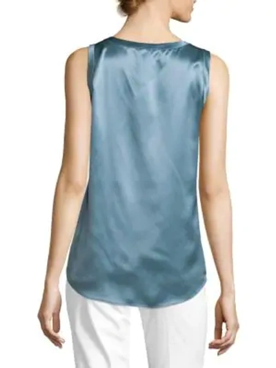 Shop Lafayette 148 Reversible Perla Tank In Lily Pad