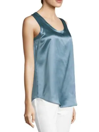 Shop Lafayette 148 Reversible Perla Tank In Placid Blue