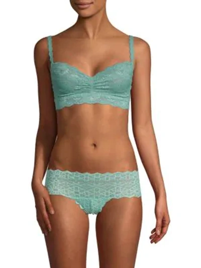 Shop Cosabella Never Say Never Sweetie Soft Bra In Dusty Turquoise