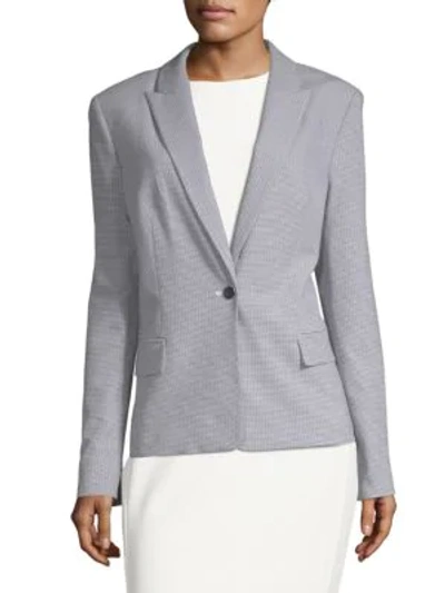 Shop Calvin Klein Classic Office Jacket In Navy White