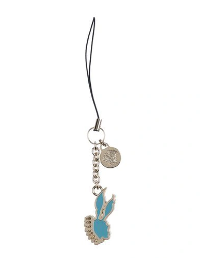 Shop Versace Key Ring In Turquoise