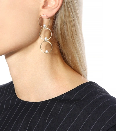 Shop Anissa Kermiche Triple Rondeur Perlée 14kt Gold And Pearl Single Earring
