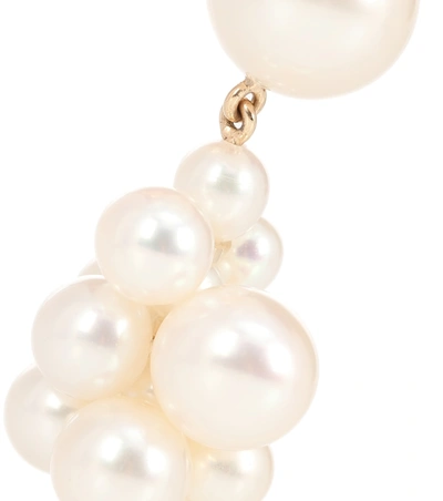 Shop Sophie Bille Brahe Botticelli 14kt Gold Earrings With Pearls