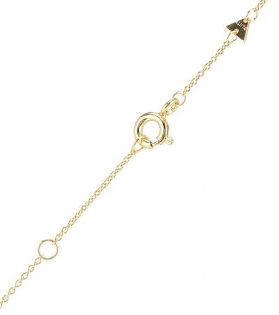 Shop Aliita Mini Trio Corazon 9kt Gold And Diamond Necklace