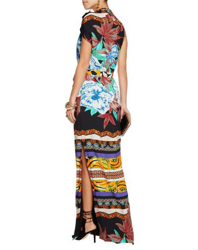 Shop Etro Long Dress In Black