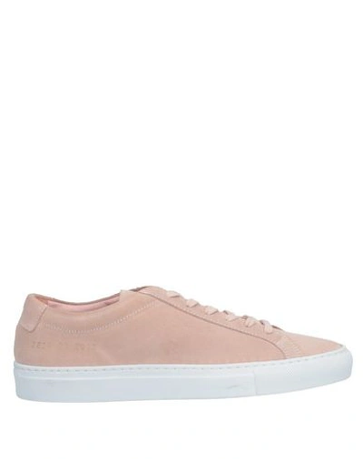 Shop Common Projects Sneakers In Pastel Pink