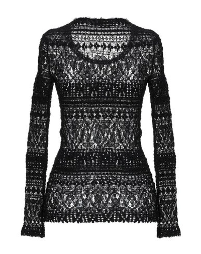 Shop Isabel Marant Woman T-shirt Black Size 8 Cotton, Polyamide, Elastane