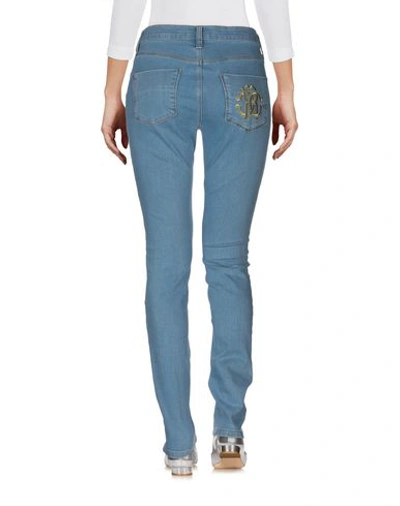 Shop Roberto Cavalli Denim Pants In Blue