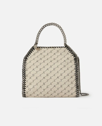 Shop Stella Mccartney Falabella Mini Tote Bag In Beige