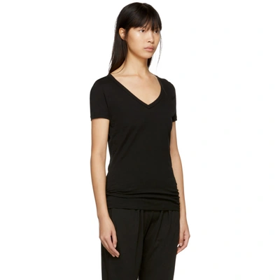 Shop Skin Black Easy V-neck T-shirt